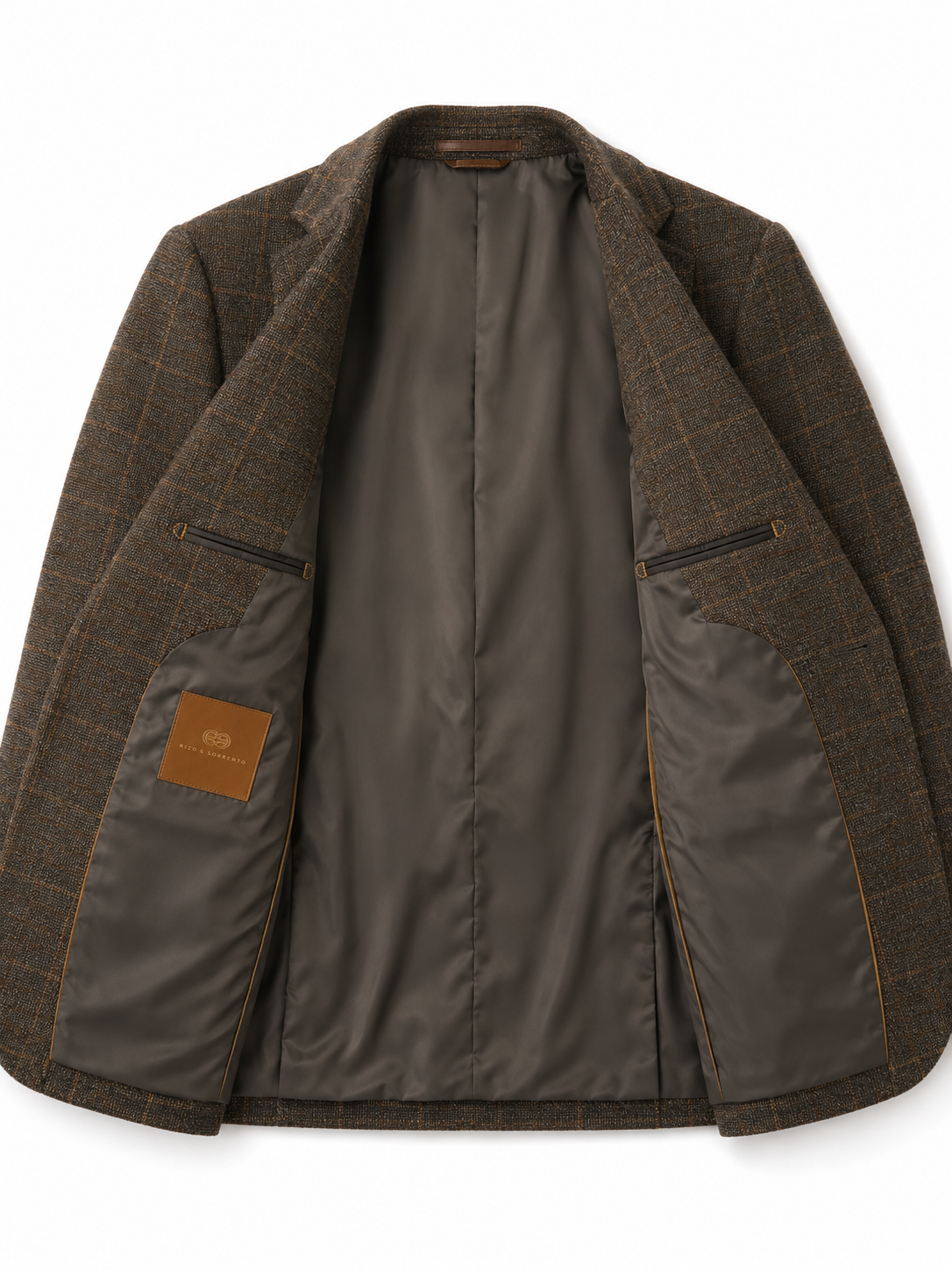 Blazer Milano Café Cuadros