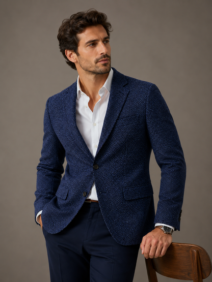 Blazer Milano Azul Ojo Perdiz