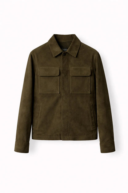 Chaqueta Gamuza Oliva