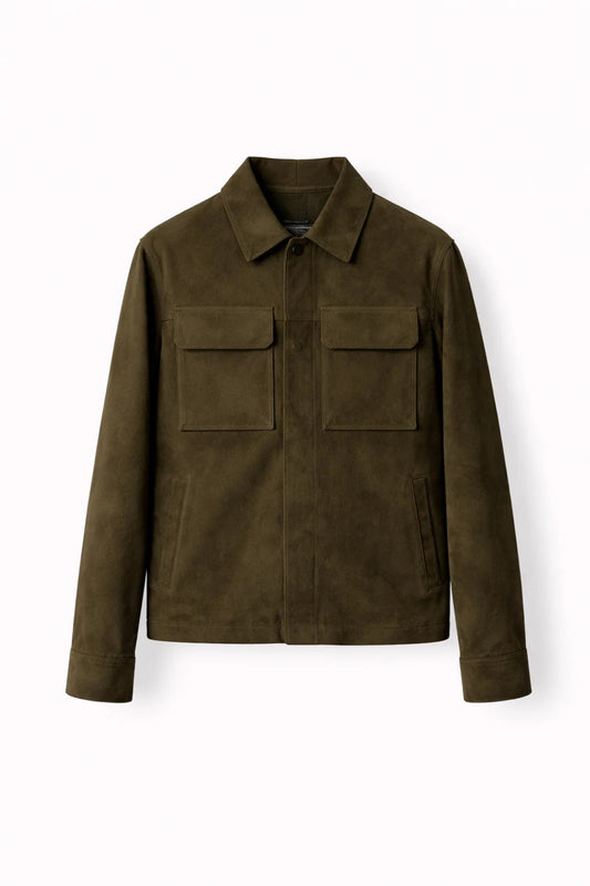 Chaqueta Gamuza Oliva