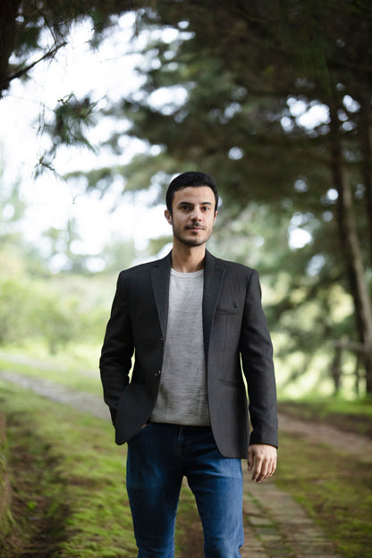 Blazer Milano Verde Oscuro Espina