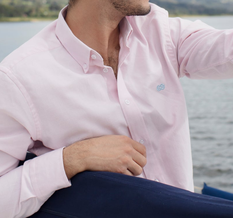 Camisa Oxford Rosada